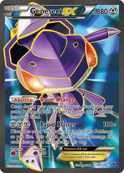 Genesect-EX - Fusão de Destinos - ilustração de Ryo Ueda