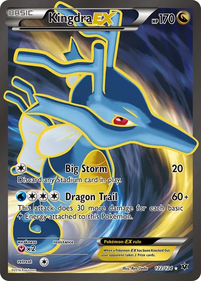Kingdra-EX - Fusão de Destinos - ilustração de Ryo Ueda