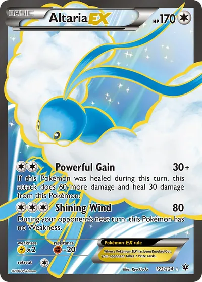 Altaria-EX - Fusão de Destinos - ilustração de Ryo Ueda