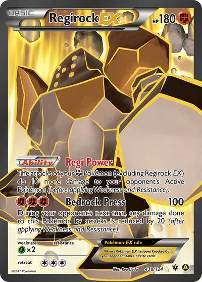 Regirock-EX - Fusão de Destinos - ilustração de Ryo Ueda