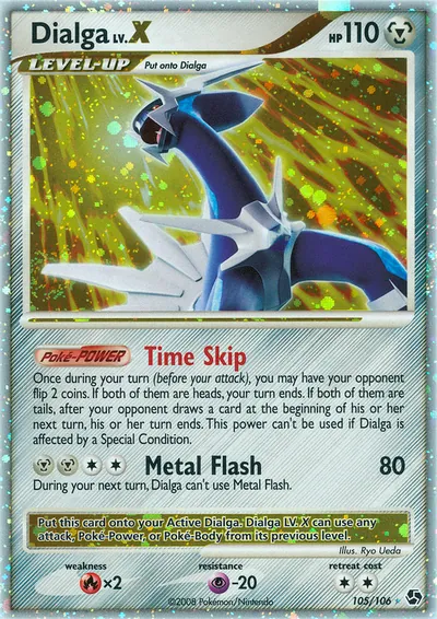 Dialga LV.X - Great Encounters - ilustração de Ryo Ueda