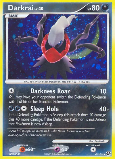 Darkrai - Great Encounters - ilustração de Ryo Ueda