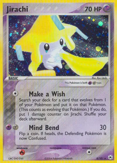 Jirachi - Hidden Legends - ilustração de Ryo Ueda
