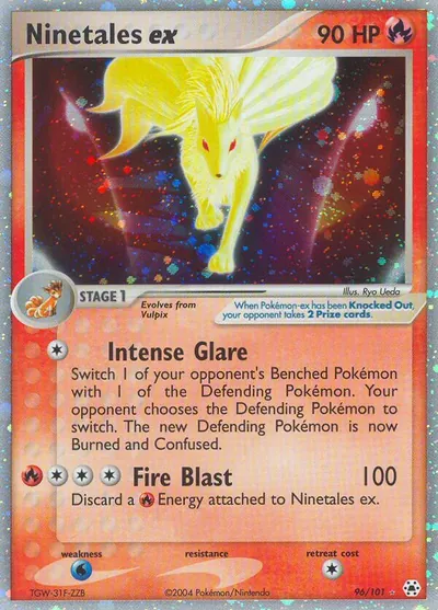 Ninetales ex - Hidden Legends - ilustração de Ryo Ueda