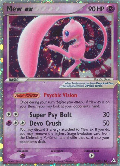 Mew ex - EX Holon Phantoms - ilustração de Ryo Ueda