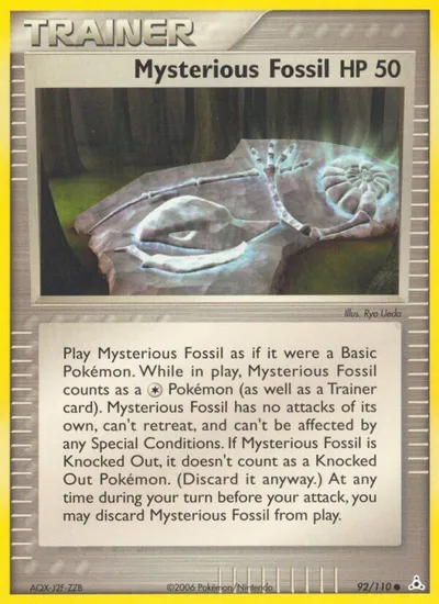 Mysterious Fossil - EX Holon Phantoms - ilustração de Ryo Ueda