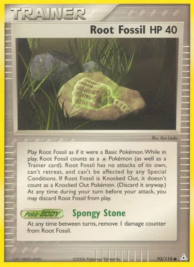Root Fossil - EX Holon Phantoms - ilustração de Ryo Ueda