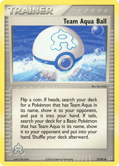 Team Aqua Ball - Team Magma vs Team Aqua - ilustração de Ryo Ueda