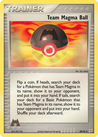 Team Magma Ball - Team Magma vs Team Aqua - ilustração de Ryo Ueda