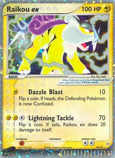 Raikou ex - Team Magma vs Team Aqua - ilustração de Ryo Ueda