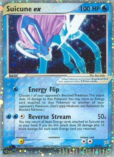 Suicune ex - Team Magma vs Team Aqua - ilustração de Ryo Ueda