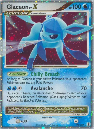 Glaceon L - Majestic Dawn - ilustração de Ryo Ueda