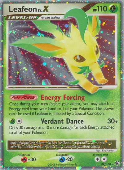 Leafeon LV - Majestic Dawn - ilustração de Ryo Ueda