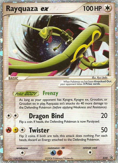 Rayquaza ex - Promos Black Star (Nintendo) - ilustração de Ryo Ueda