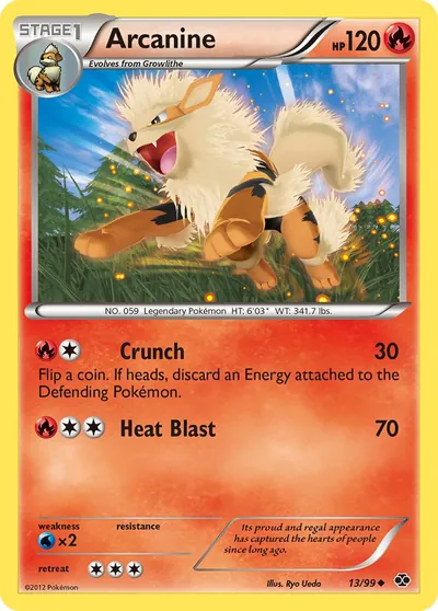 Arcanine - Próximos Destinos - ilustração de Ryo Ueda