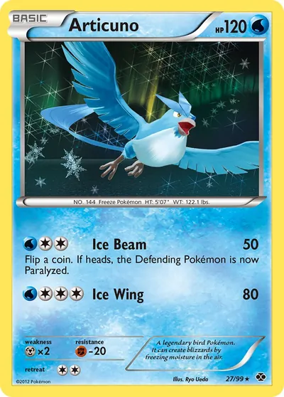 Articuno - Próximos Destinos - ilustração de Ryo Ueda