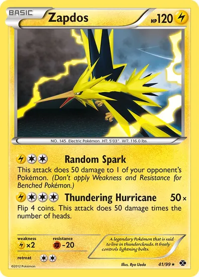 Zapdos - Próximos Destinos - ilustração de Ryo Ueda