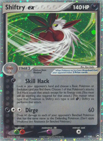 Shiftry ex - Power Keepers - ilustração de Ryo Ueda
