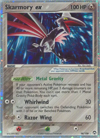Skarmory ex - Power Keepers - ilustração de Ryo Ueda