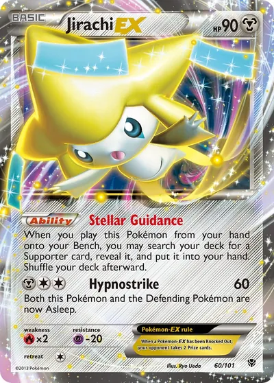 Jirachi-EX - Explosão de Plasma - ilustração de Ryo Ueda