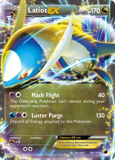 Latios-EX - Congelamento de Plasma - ilustração de Ryo Ueda