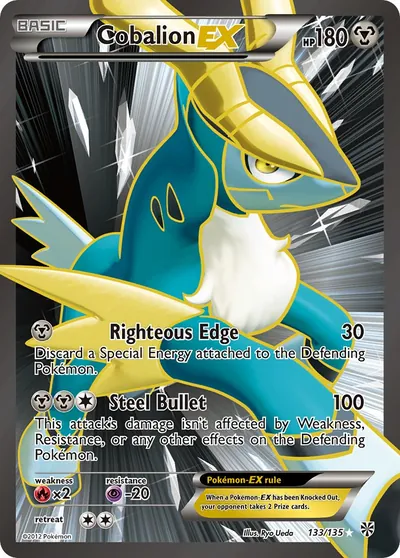 Cobalion-EX - Tempestade de Plasma - ilustração de Ryo Ueda