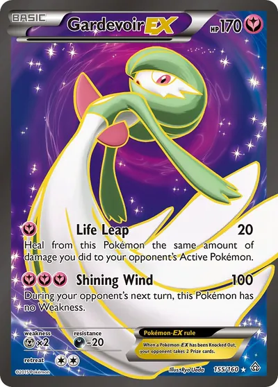 Gardevoir-EX - Conflito Primitivo - ilustração de Ryo Ueda