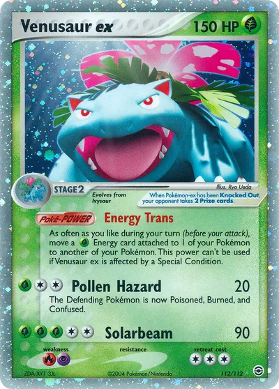 Venusaur ex - FireRed & LeafGreen - ilustração de Ryo Ueda