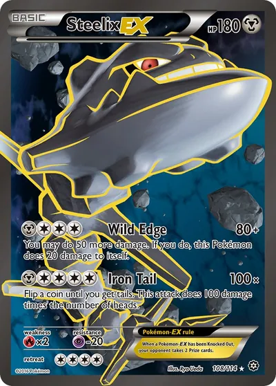 Steelix-EX - Cerco de Vapor - ilustração de Ryo Ueda