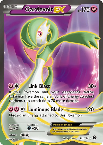Gardevoir-EX - Cerco de Vapor - ilustração de Ryo Ueda