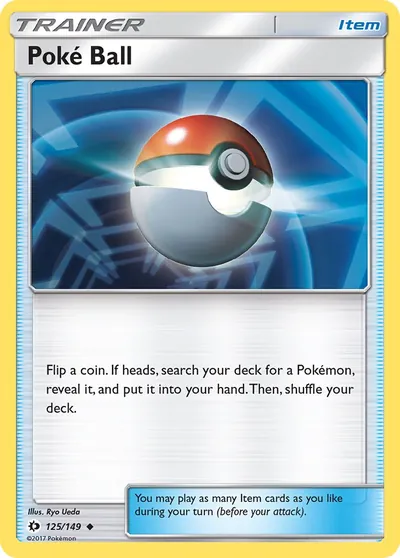 Poké Ball - Sol e Lua - ilustração de Ryo Ueda