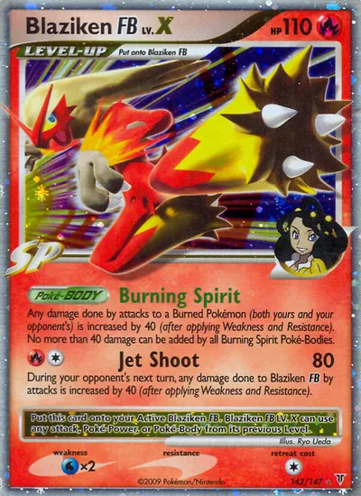 Blaziken FB LV.X - Supreme Victors - ilustração de Ryo Ueda