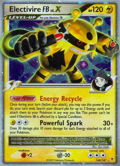 Electivire FB LV.X - Supreme Victors - ilustração de Ryo Ueda