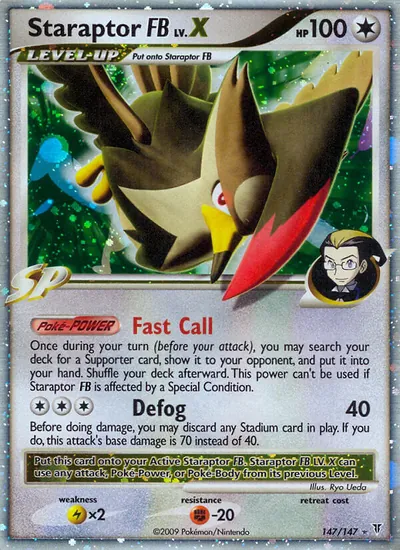Staraptor FB LV.X - Supreme Victors - ilustração de Ryo Ueda