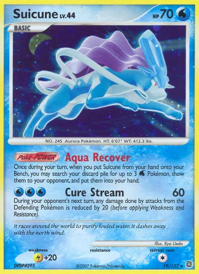Suicune - Maravilhas Secretas - ilustração de Ryo Ueda