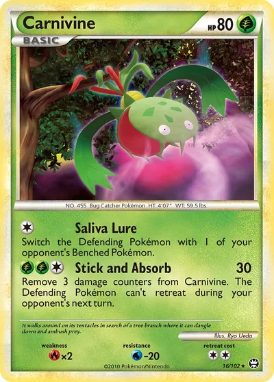 Carnivine - Triunfante - ilustração de Ryo Ueda