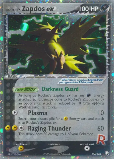 Rocket’s Zapdos ex - Team Rocket - ilustração de Ryo Ueda