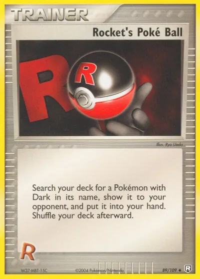 Rocket’s Poké Ball - Team Rocket - ilustração de Ryo Ueda