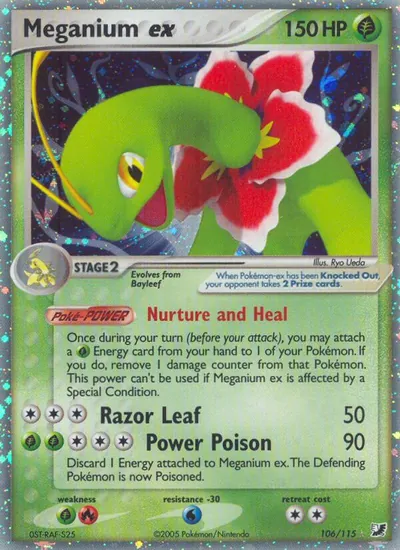 Meganium ex - Unseen Forces - ilustração de Ryo Ueda