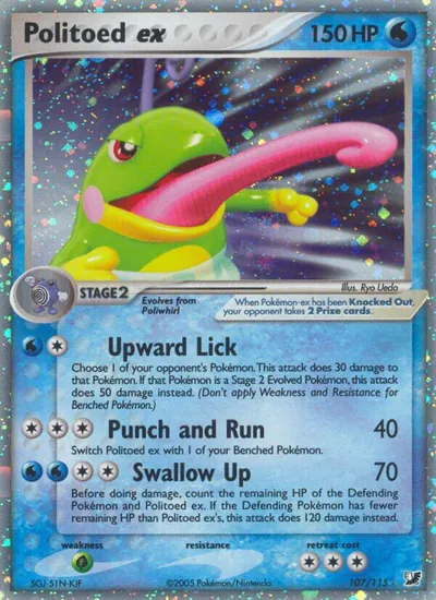 Politoed ex - Unseen Forces - ilustração de Ryo Ueda