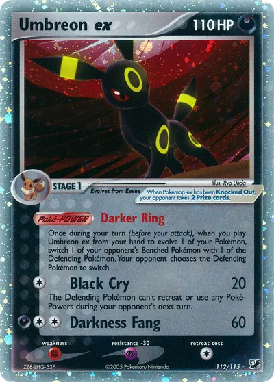 Umbreon ex - Unseen Forces - ilustração de Ryo Ueda