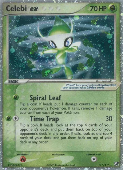 Celebi ex - Unseen Forces - ilustração de Ryo Ueda