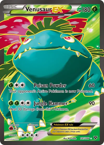 Venusaur-EX - XY - ilustração de Ryo Ueda