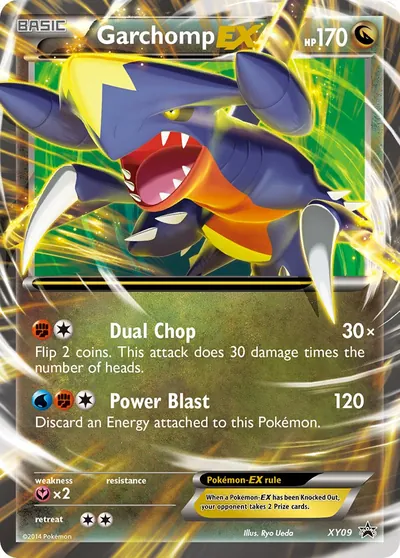 Garchomp-EX - Promos de XY - ilustração de Ryo Ueda