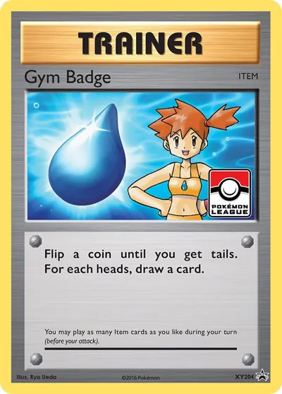 Gym Badge - Promos de XY - ilustração de Ryo Ueda