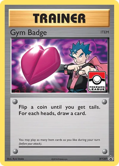 Gym Badge - Promos de XY - ilustração de Ryo Ueda