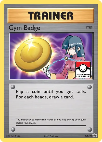 Gym Badge - Promos de XY - ilustração de Ryo Ueda