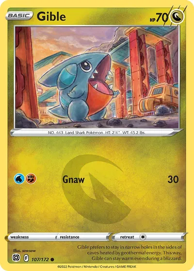 Gible - Astros Cintilantes - ilustração de sowsow