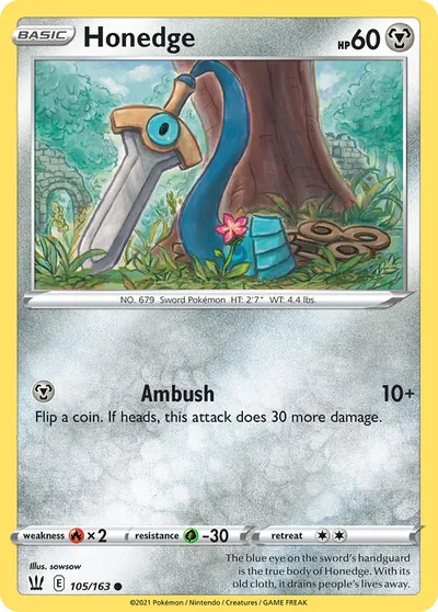 Honedge - Estilos de Batalha - ilustração de sowsow