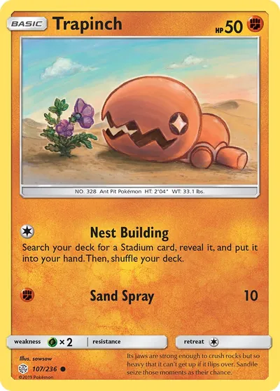 Trapinch - Eclipse Cósmico - ilustração de sowsow